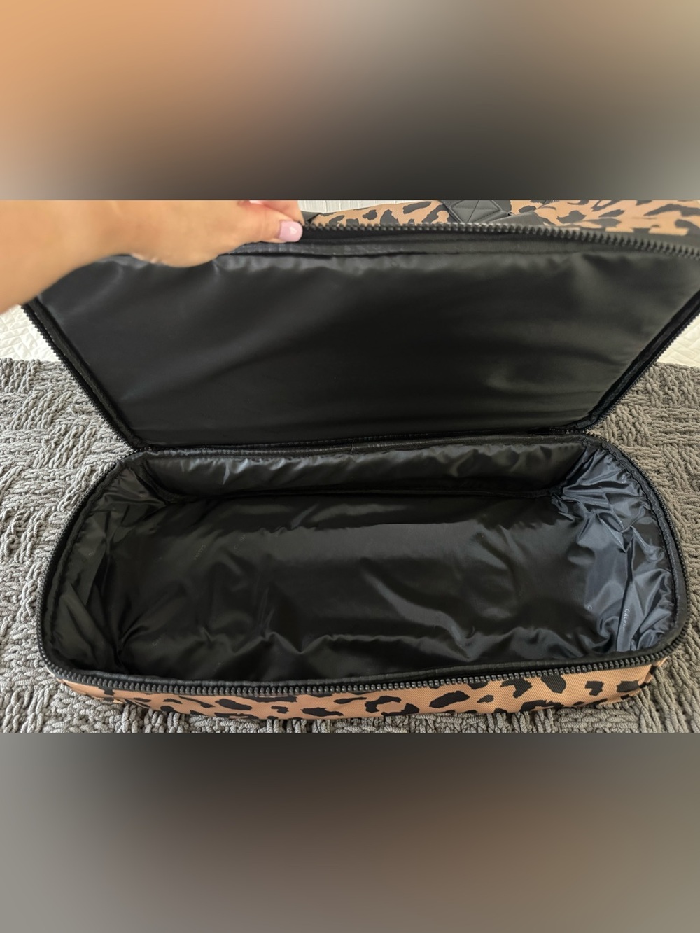 Calpak Leopard-Print Duffel Bag - Tan & Black - Picture 10 of 15